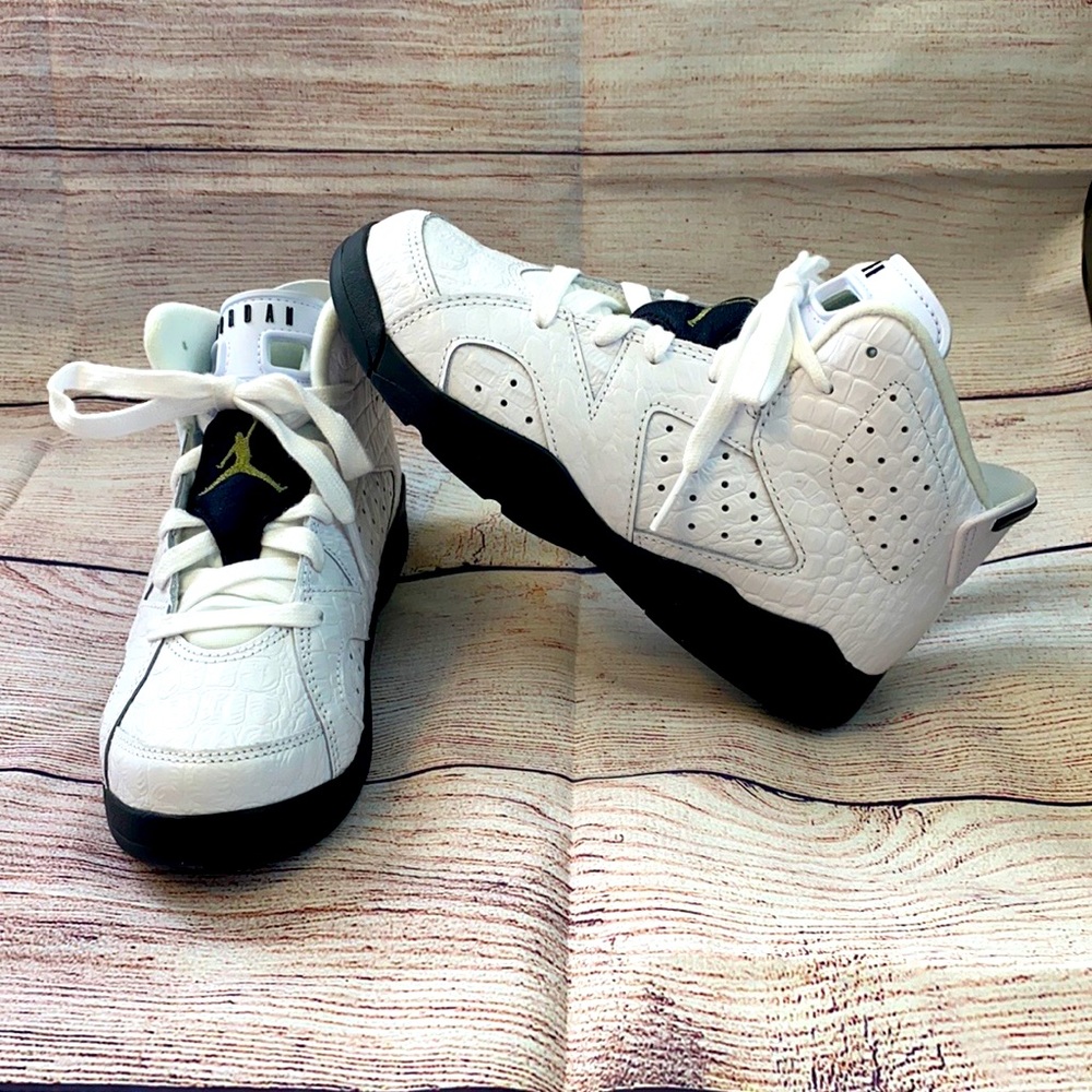 Kids Retro Jordan 6 Alligator - Size 1.5Y